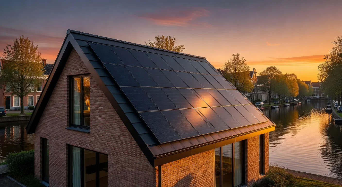 Zonnepanelen op Nederlandse woning in 2026