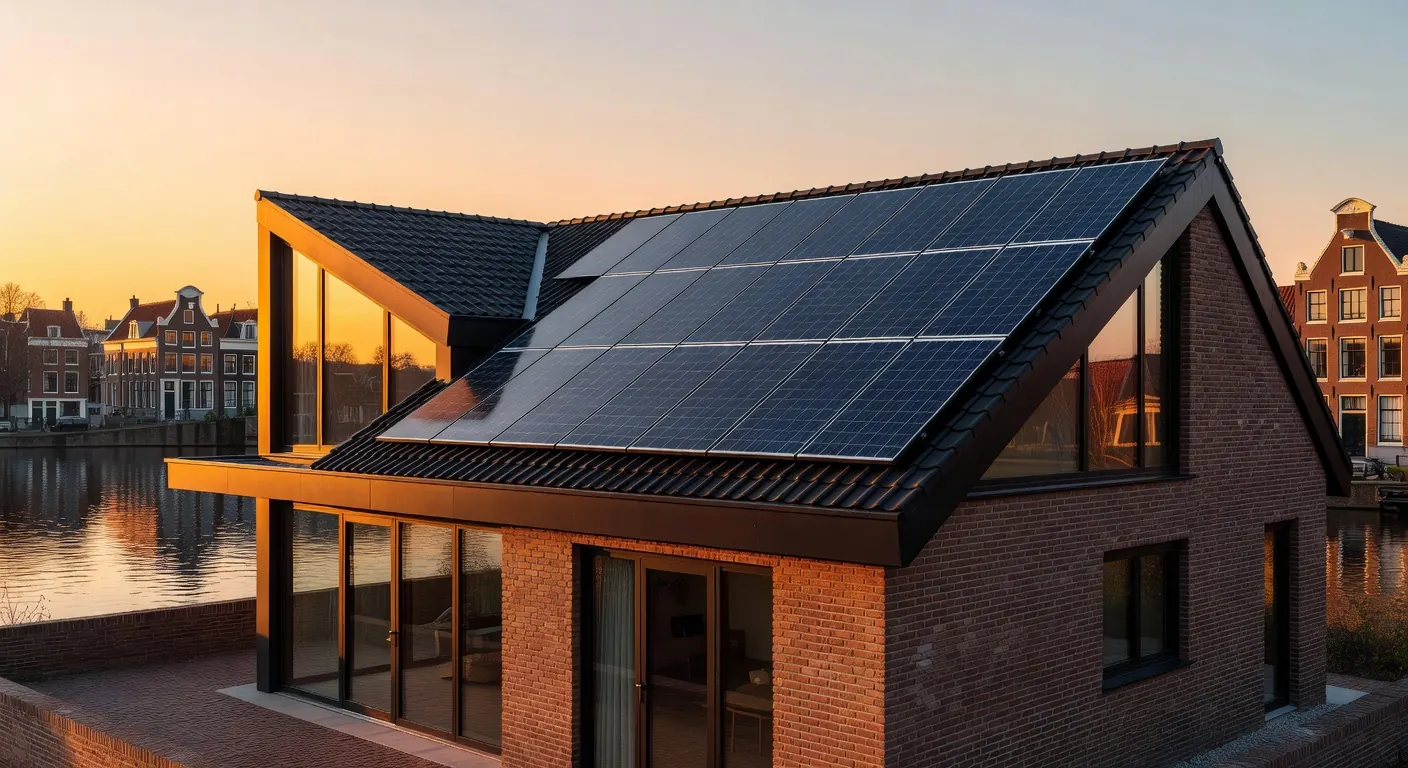 Een tevreden klant met succesvolle zonnepanelen installatie