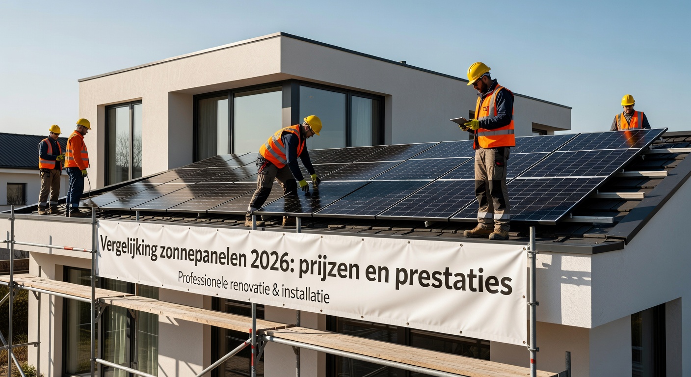 Vergelijking zonnepanelen 2026: prijzen en prestaties