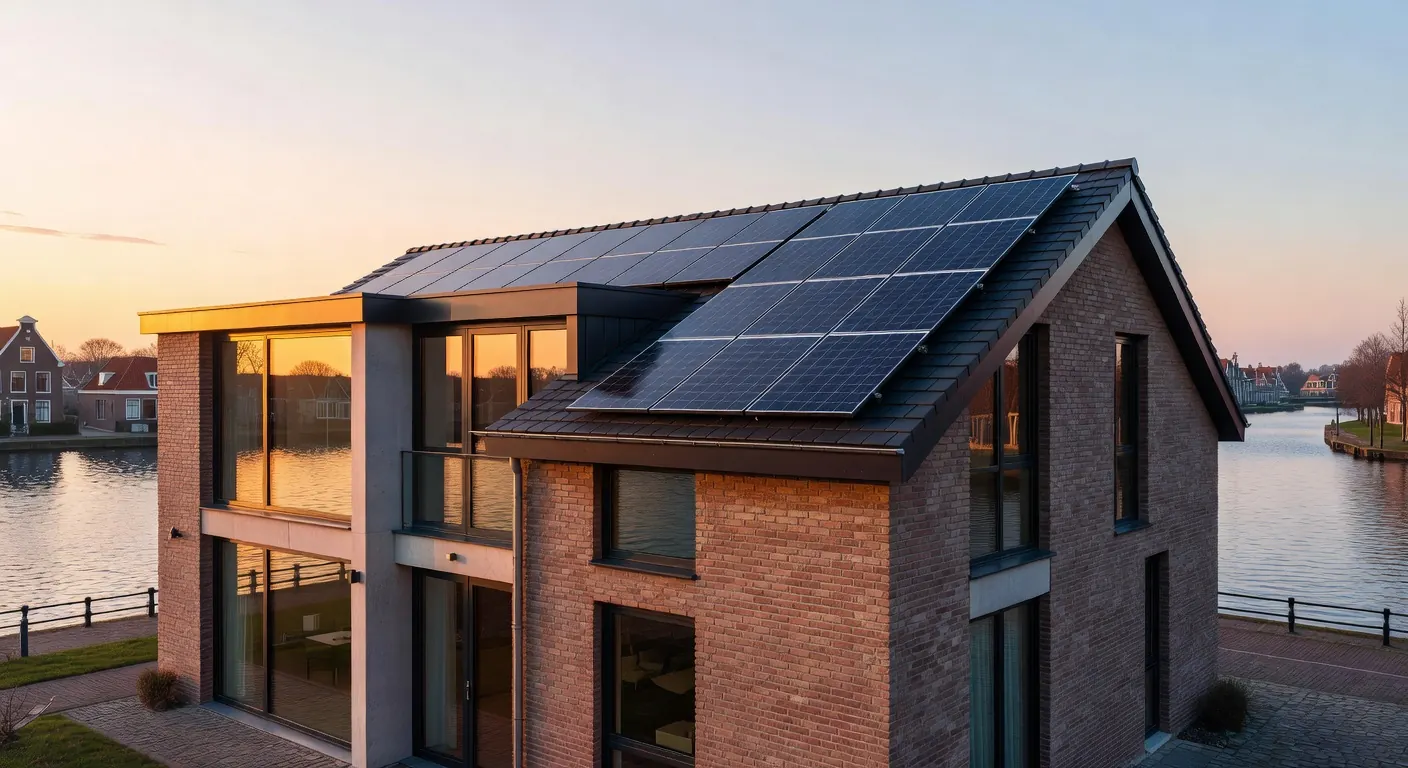 Illustratie van zonnepanelen werking en installatie